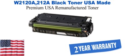 W2120A,212A Black Premium USA Remanufactured Brand Toner