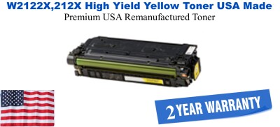 W2122X,212X High Yield Yellow Premium USA Remanufactured Brand Toner