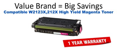 W2123X,212X High Yield Magenta Compatible Value Brand Toner